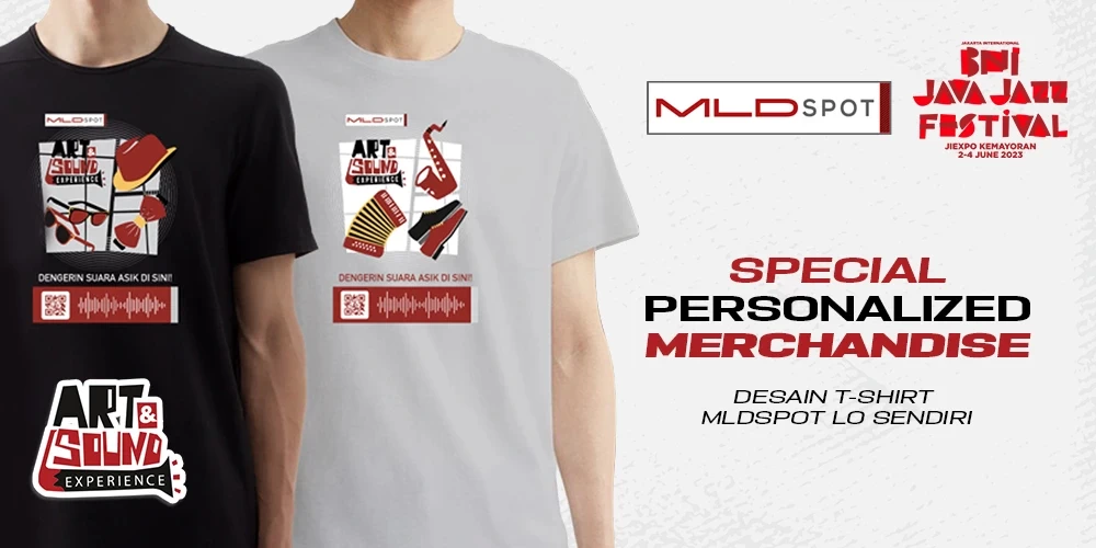 Cara Dapetin Special Personalized T-Shirt MLDSPOT di BNI Java Jazz Festival 2023
